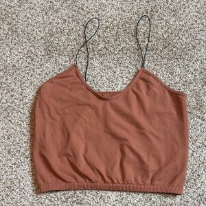 Intimately Free People Seamless Skinny Strap Cami Terracotta Size M/L | bodycon